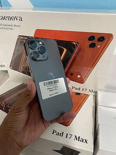 IPhone 13 Pro, Б/у, 256 ГБ, Графит, 75 %