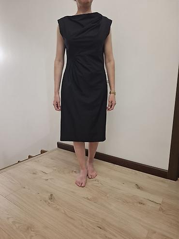 мини платье: Платье Diane von Furstenberg (DVF) без рукавов, черное, длина миди — 1