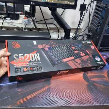 компьютерные мыши flyper: Клавиатура механика, игровая A4tech bloody s520n red plus switch В