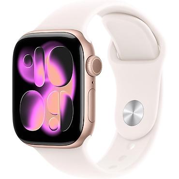 Умные часы Apple Watch (серия с изогнутым OLED-дисплеем и алюминиевым