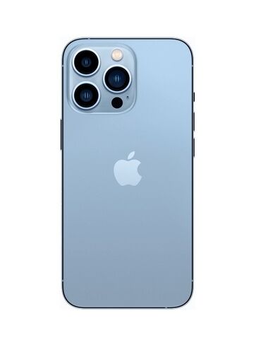 Apple iPhone: IPhone 13 Pro Max, Б/у, 256 ГБ, Голубой, Защитное стекло, Чехол, 84 %