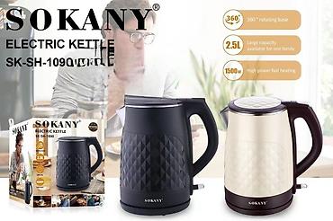 Техника и электроника: Электрический чайник SOKANY SK-SH-1090 - Объем: 2,5 л — подходит для — 1