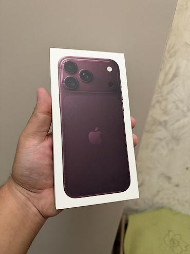 IPhone 18 Pro Max, Новый, 512 ГБ, Бордовый, Кабель, Коробка, 100 %