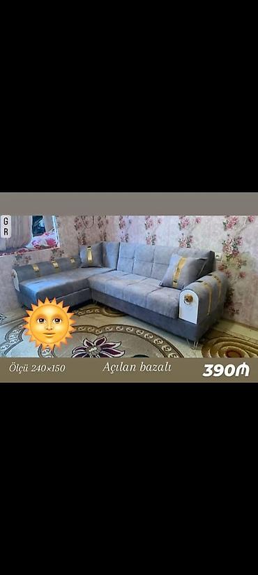 Divanlar: Künc divan, Yeni, Açılan, Bazalı, Nabuk, Şəhərdaxili pulsuz çatdırılma — 1