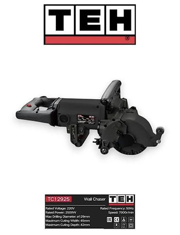 teh: Штроборез TEH TC12925 - Назначение: штробление стен/полов под — 1