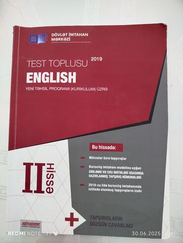 мсо по английскому языку 2 класс баку: İngilis dili Testlər 11-ci sinif, DİM, 2-ci hissə, 2019 il