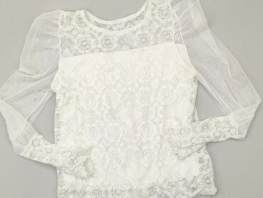 białe dopasowana bluzki z długim rękawem: Блуза жіноча, S, стан - Хороший