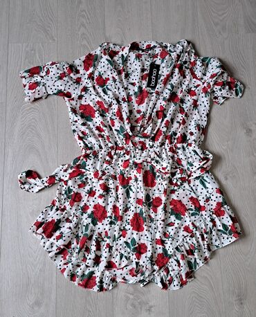 zenski elegantni kombinezoni: 5XL (EU 50), Floral, color - Multicolored