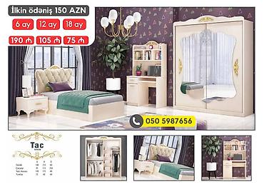 ay: Oğlan və qız üçün, Yeni, Təknəfərlik çarpayı, Tumba, Yazı masası, Dolab — 5