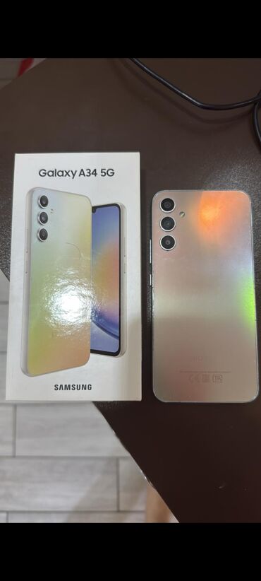islenmis plansetler: Samsung Galaxy A34 5G, 128 GB, Sensor, Barmaq izi, İki sim kartlı