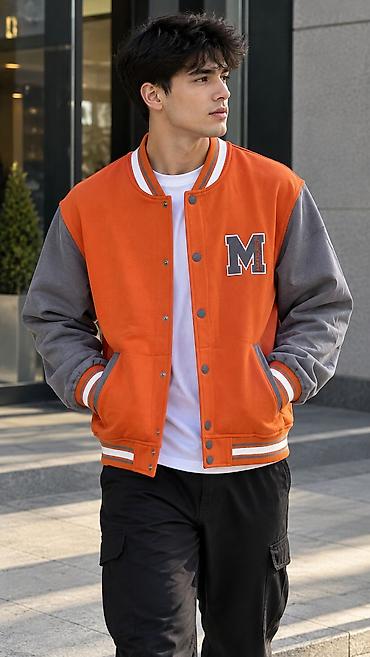 Бомберы: Бейсбольная кофта/бомбер M Sport - Классический varsity-дизайн с — 7