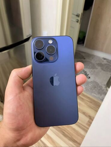 айфон 14 про бу цена бишкек: IPhone 15 Pro, Колдонулган, 128 ГБ, Pacific Blue, Заряддоочу түзүлүш, Каптама, Кабель, 88 %