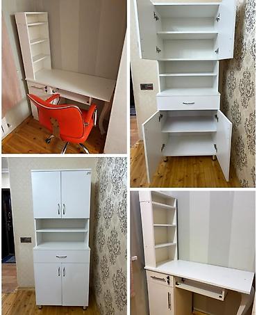 salon skaflari: Salon üçün manikur masası kreslo dolab birlikdə satılır 190₼ Ünvan — 1
