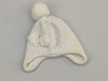 czapka beżowa zimowa: Czapka, H&M, 8 lat, 55-58 cm, stan - Bardzo dobry
