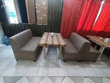 kunc divan gəncə: Kafe restoran ücün 10 dəst divan . Ölcu 1. 20 sm 2 divan 1 masa — 7