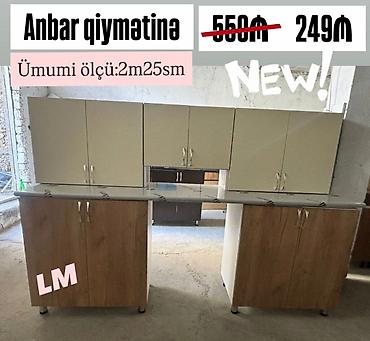*Mətbəx mebellərinin sifarişlə hazırlanması✔️* Ölçü : 2metr25sm☑️