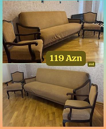 qedimi kreslo: Antik divan kreslo desti 120 Azn.ehmedli.Sevda — 1