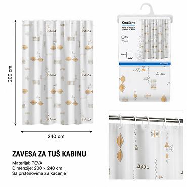 KMT EVA štampana zavesa za tuš (cveće i tekst) 2208562 Praktična na lalafo.rs KMT EVA štampana zavesa za tuš (cveće i tekst) 2208562 Praktična