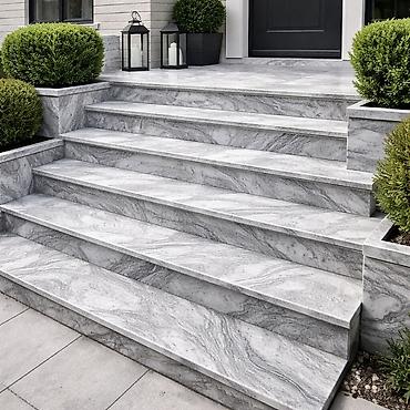 Mərmər: Mərmər pilləkənlər – dizayn və quraşdırma - Material: təbii mərmər — 8