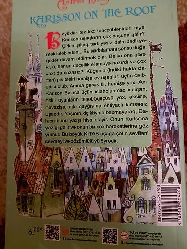 array informatika pdf 2025: Məhsul: Kitab – “Balaca və Karlson” (Karlsson on the Roof) Müəllif — 2