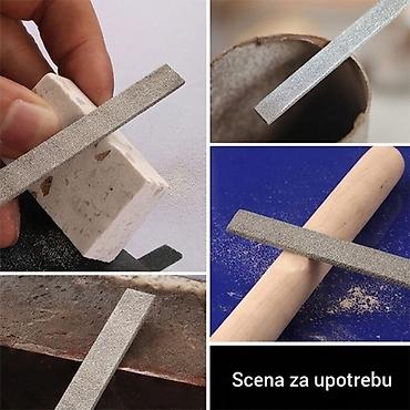 Turpije: Komplet od 10 dijamantskih turpija raznih oblika — 4