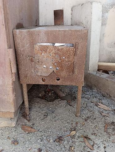 Ev və bağ: Metal soba/odun peçi - Material: qalın metaldan qaynaqla yığılıb - — 2