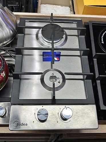 Газовая варочная панель Midea (домино, 30 см) - Материал: нержавеющая
