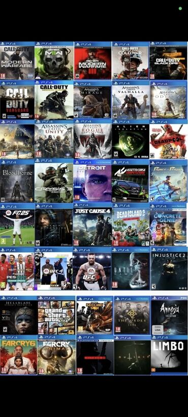 PS4 (Sony Playstation 4): PlayStation 4 slim Praşifka 5TB Yaddaş 120 oyun Daşima çantasıyla — 12