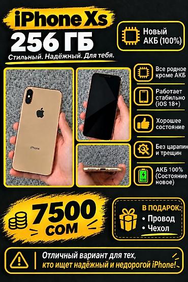 телевизор 43 дюйма бишкек: IPhone Xs, Колдонулган, 256 ГБ, Алтын, Каптама, 100 % — 1