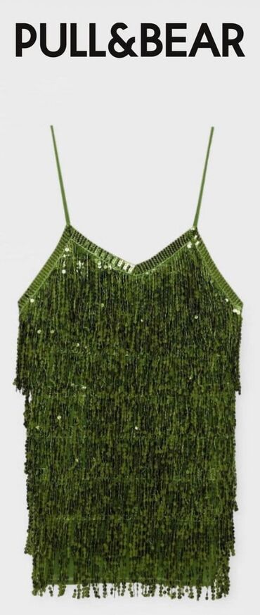 pull and bear: PullBear XS (EU 34), rəng - Yaşıl, Kokteyl
