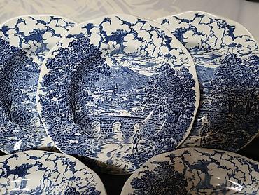 Kuhinjski setovi: Engleski duboki tanjiri Crown Ducal iz 70ih.god. Engleski duboki — 9