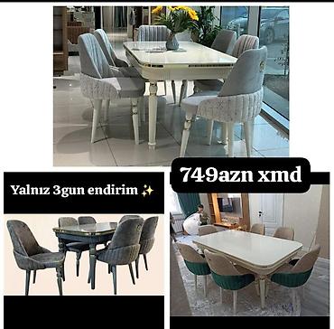 das komur: Qonaq otağı üçün, Yeni, Açılan, 6 stul — 1
