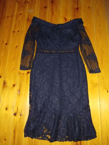 kirayə toy paltarları: Вечернее платье, Миди, XL (EU 42)