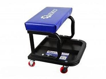 Kancelarijske stolice: GEKO radionicka stolica sa točkićima i odlaganjem alata - Niska — 7