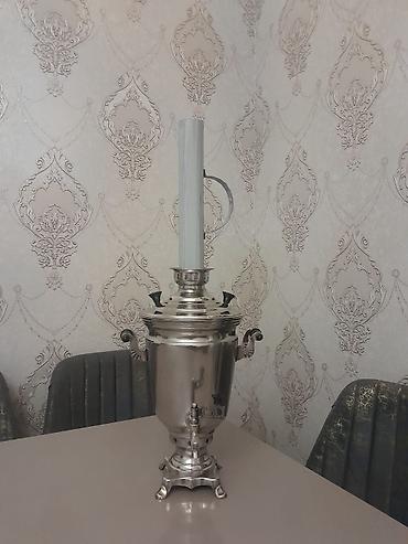 Klassik samovar – metal korpuslu, kömür/odunla işləyən model