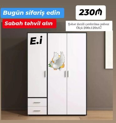 шифоньер: Yeni, Düz dolab, Qarderob, paltar dolabı
