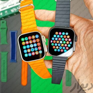 saat kəmər: Новый, Смарт часы, Smart, Сенсорный экран, цвет - Черный