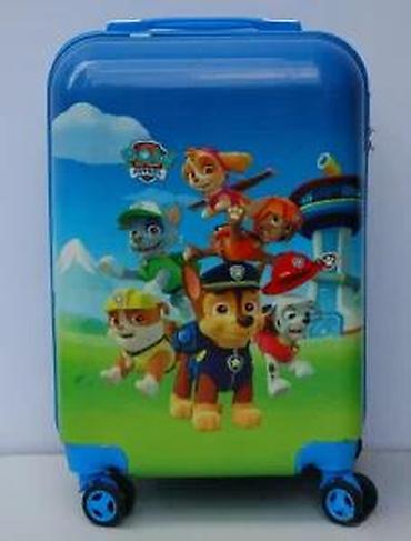 Rančevi, torbe i koferi: Plavi dečiji kofer sa motivima popularnog crtanog filma „Paw Patrol“ — 15