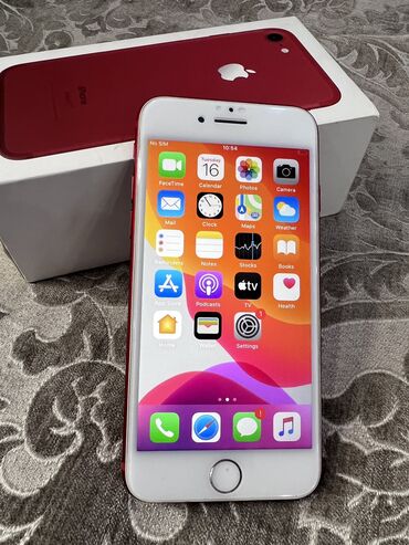 iphone 7 pulus: IPhone 7, 128 GB, Qırmızı, Barmaq izi, Face ID