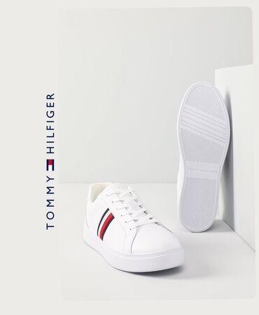 Кроссовки и спортивная обувь: Кроссовки, 37, 38, 39, Tommy Hilfiger, Новый, цвет - Белый, Платная доставка