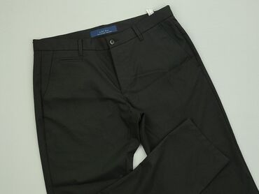 Spodnie: Spodnie M (EU 38), stan - Idealny, wzór - Jednolity kolor, kolor - Czarny