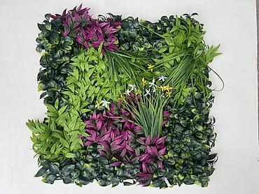 флористическая пена: Цветы искусственные размер 50х50 см Декоративные панели «зеленая — 5