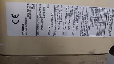 Kondisionerlər: Toshiba split kondisioner dəsti 2 ədəd Model: RAS-10SKH-E (etiketdə — 3