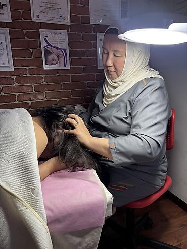 Массаж: Фейс массаж.Табигый жол менен беттеги бырыштарды, баштагы, желкедеги — 5