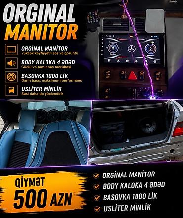 nur avto: ORIGINAL MANİTOR – avtomobil multimedia və səs sistemi paketi - — 1