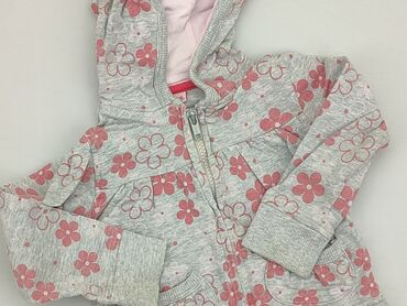 biała bluzka z długim rękawem: Sweatshirt, Cherokee, 1.5-2 years, 86-92 cm, condition - Good