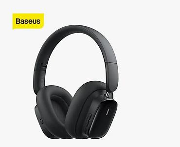black: Беспроводные накладные наушники, Baseus, Новый — 4