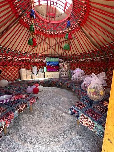 Аренда юрт: Аренда юрты, Каркас Деревянный, 75 баш, Самовар, Казан, Посуда — 8