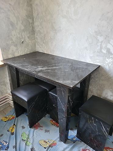 divanlar 2 el: Mətbəx üçün, Yeni, Açılmayan, Dördbucaq masa, 4 stul — 4