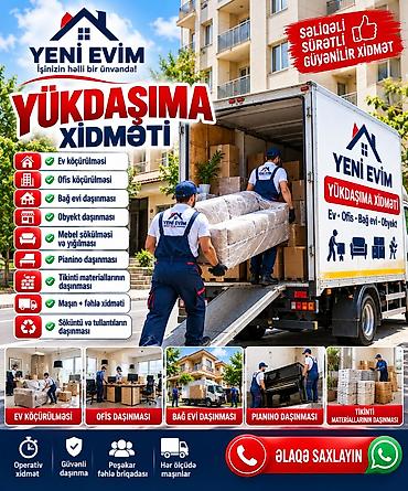 evde daye: **Yeni Evim yükdaşıma xidməti** Ev, ofis, bağ evi və müxtəlif — 2